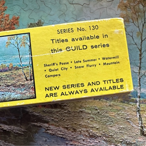 Vintage Guild Jigsaw Puzzle Machine Cut 304 Pieces .29 Cent Version Late Summer - Picture 11 of 11